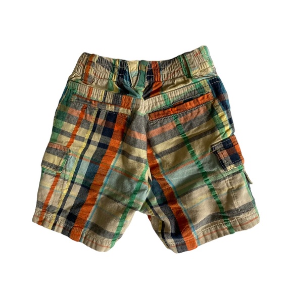Old Navy Plaid Cargo Lightweight Shorts Size 12-18 Months - Picture 3 of 4